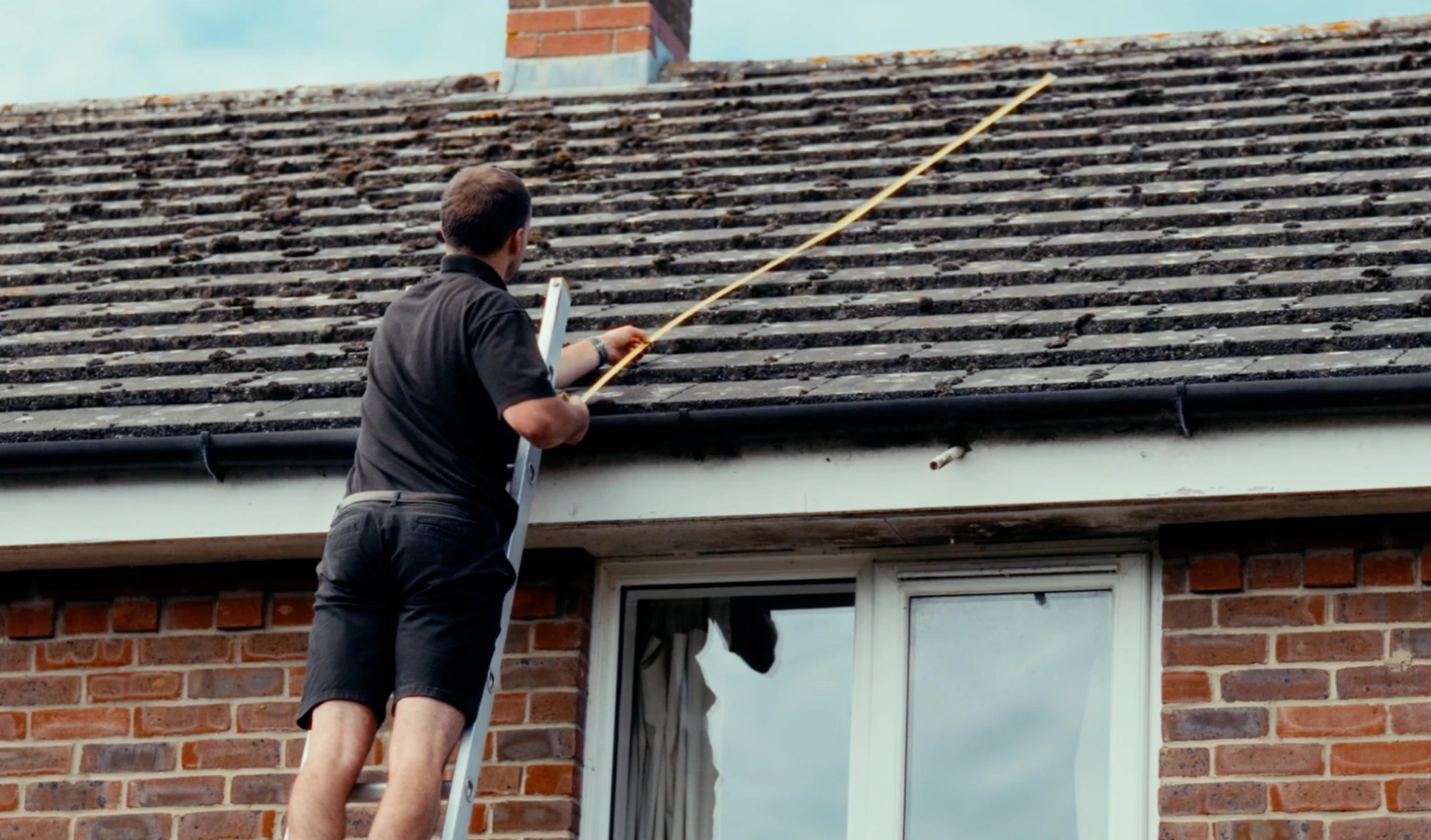 A Greenscape energy surveyor assessing a customer's property