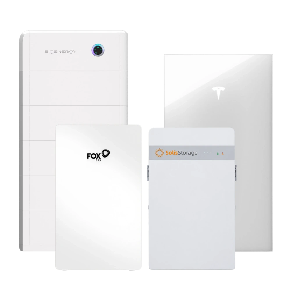 Sigenergy, FOX ESS, Solis Storage and Tesla Powerwall home batteries