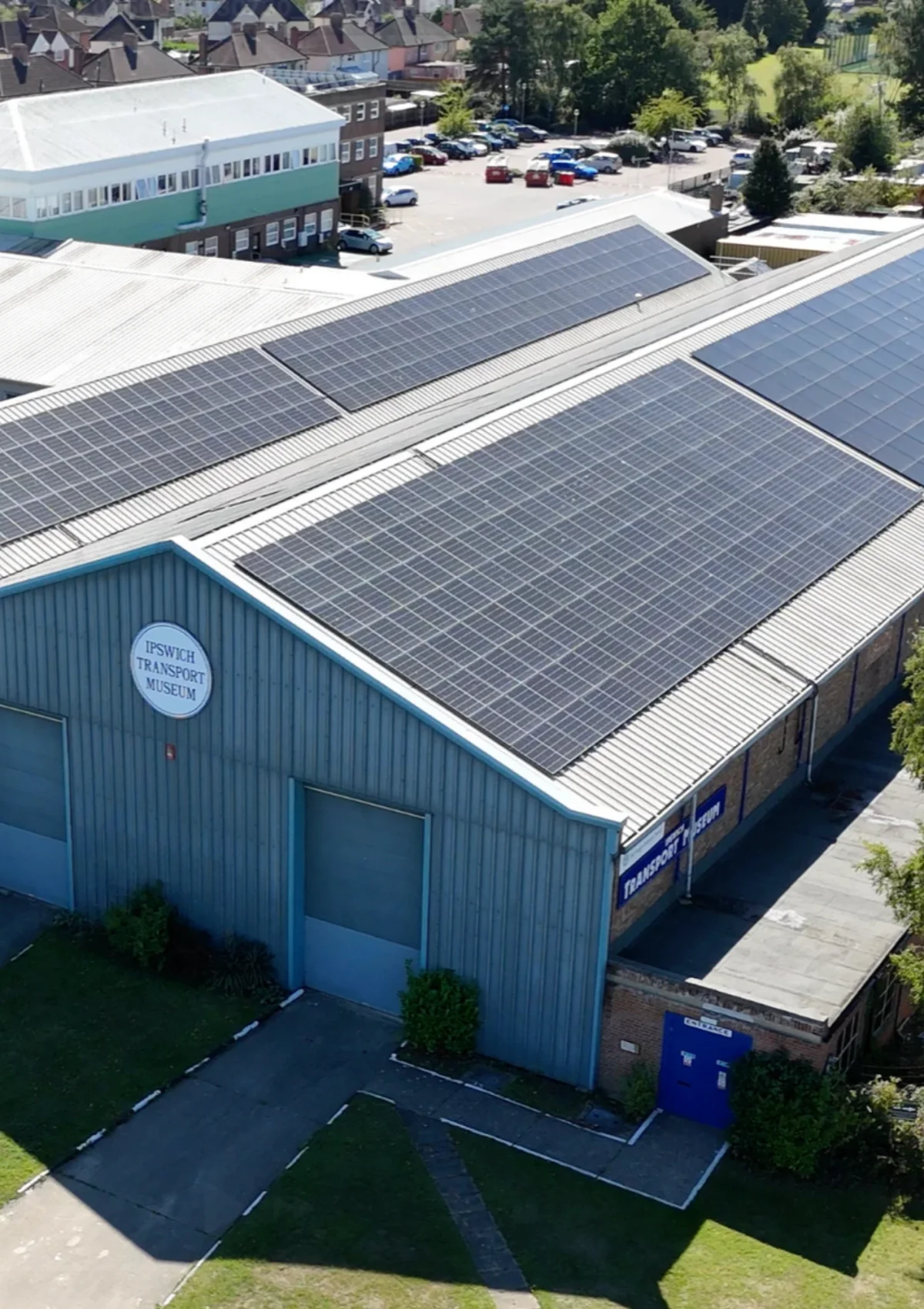 Solar installation for Ipswich Transport Museum IP3