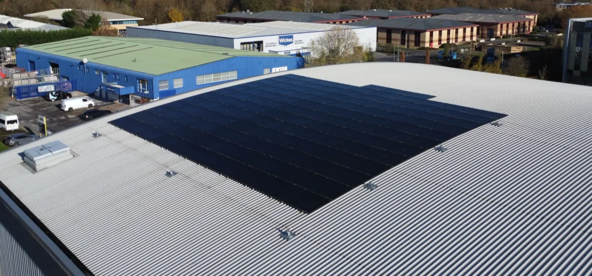 Solar installation for Viking Self Storage RG14