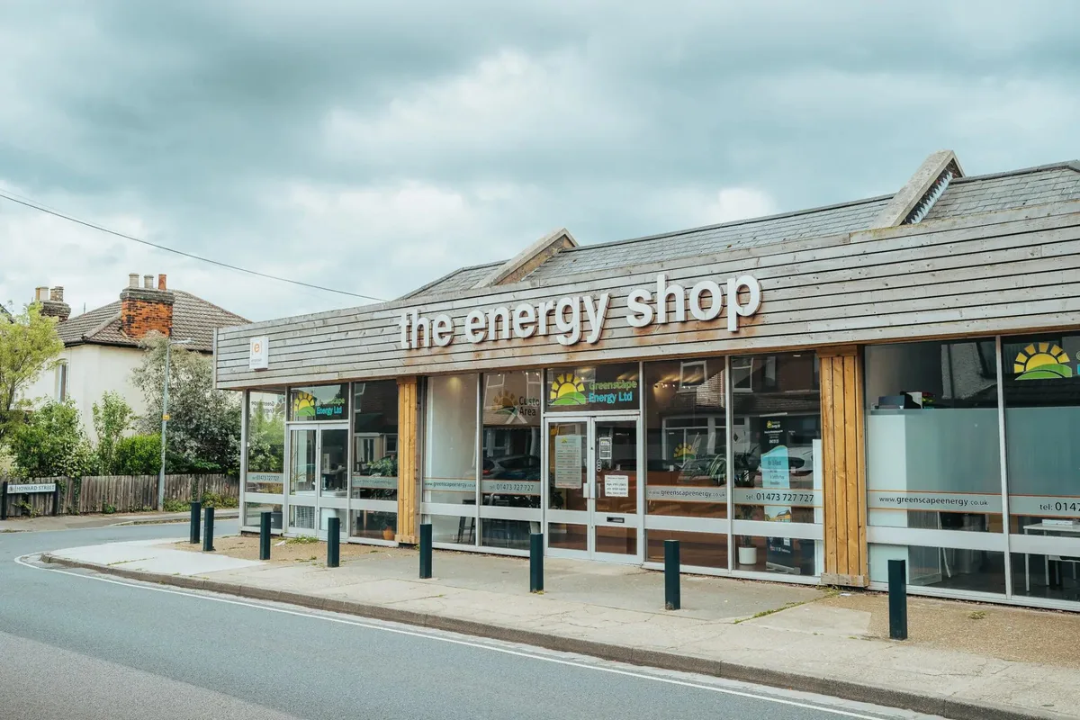 The Greenscape Energy shop on a high street