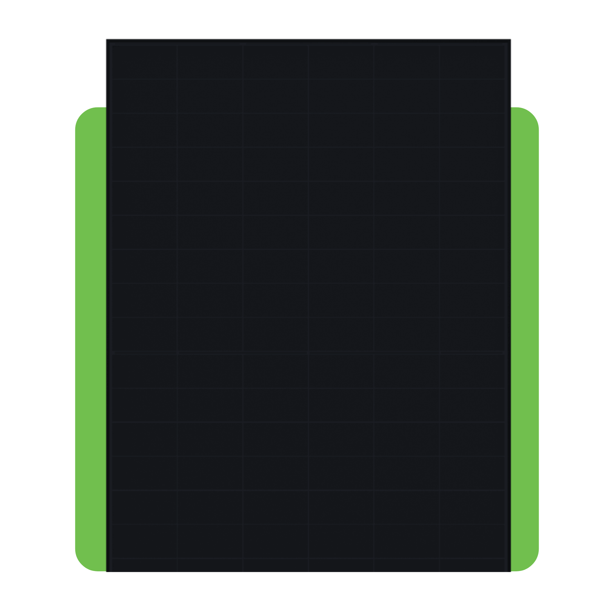 A black solar panel